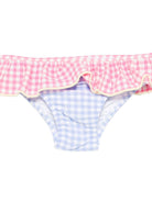 Costume per bambina MC2 Saint Barth Kids rosa e azzurro con volant MELL001 03989L MC2 ST. BARTH KIDS 