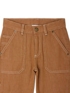 Pantaloni Gael per bambino Bonpoint marroni con toppa con logo sul retro S06BPAW00007 068A BONPOINT KIDS 