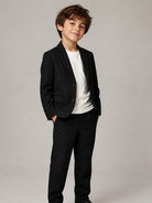 Giacca per bambino Givenchy Kids nera con revers classici H31407 09B GIVENCHY KIDS 