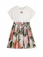 Abito per bambina Dolce & Gabbana Kids multicolore con stampa orchidee L5JDAU G7PQP S9000 DOLCE & GABBANA KIDS 