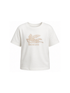 T-shirt per bambino Etro Kids bianca con motivo Pegaso GZ8H21 Z3672 102 ETRO KIDS 