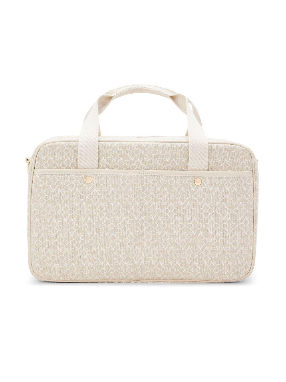 Borsa fasciatoio per neonati Bonpoint beige con stampa del logo all-over PERPSEW00001 060 BONPOINT KIDS 