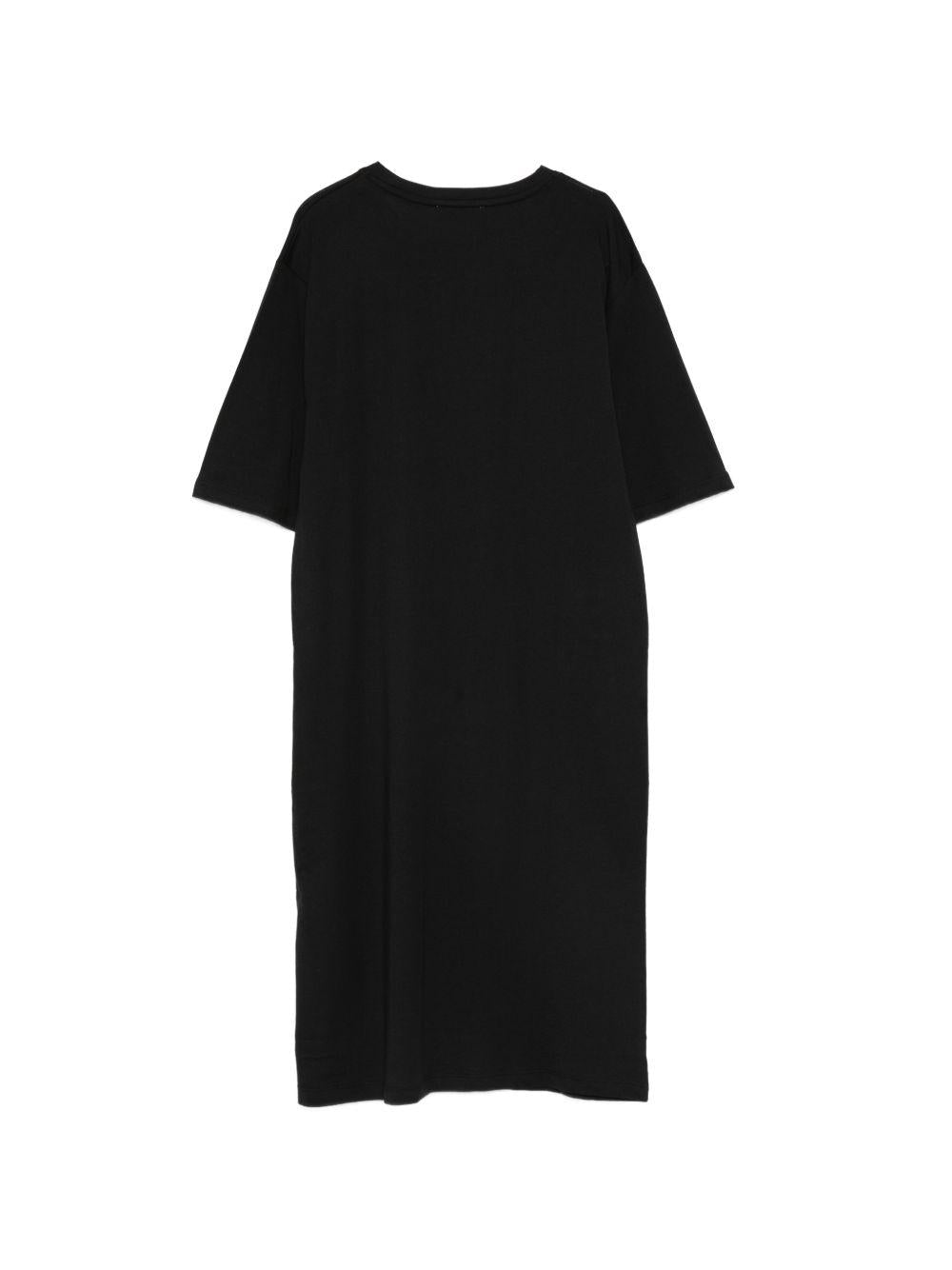 Abito per bambina MSGM Kids nero con stampa logo S6MSJGDR068 110 MSGM KIDS 