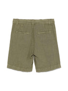 Bermuda in lino per bambino Aspesi Kids verde con passanti S25003PBL6000 583 ASPESI 