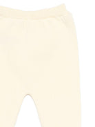 Set maglia con pantaloni per neonata Paz Rodriguez giallo con lavorazione in maglia a coste 103-123522 0501 PaZ RODRIGUEZ KIDS 