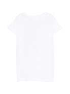 T-shirt per bambina Molo bianca con dettagli in paillettes 2S26A217 5636 MOLO KIDS 