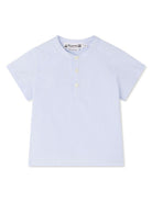 T-shirt Cesari per neonato Bonpoint azzurro con scollo rotondo S05YSHW00014 315 BONPOINT KIDS 