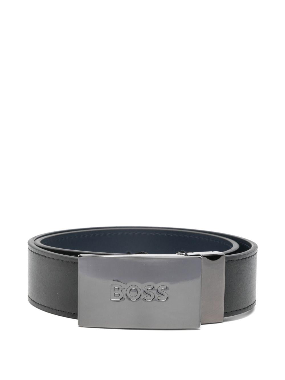 Cintura per bambino Boss Kids nera reversibile J53151 09B BOSS KIDS 
