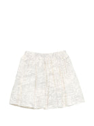 Gonna per bambina Bonpoint beige con stampa grafica all-over S06GSKW00014 677 BONPOINT 