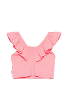 Top per bambina Billieblush rosa con ruches U21945 499 BILLIEBLUSH KIDS 