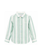 Camicia di Agnes Mc2 Saint Barth Kids verde con colletto classico AGN0001 00782L MC2 ST. BARTH KIDS 