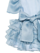 Abito per neonata Alapage azzurro con fiocco AL53 CARTA DA ZUCCHERO A'LAPAGE KIDS 