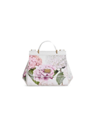 Borsa Sicily mini per bambina Dolce & Gabbana Kids bianca con stampa a fiori EB0003 AX811 HA5XG DOLCE & GABBANA KIDS 