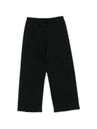 Pantalone per bambino Palm Angels Kids nero con dettaglio logo PBCH012S26FLE001 110 PALM ANGELS KIDS 