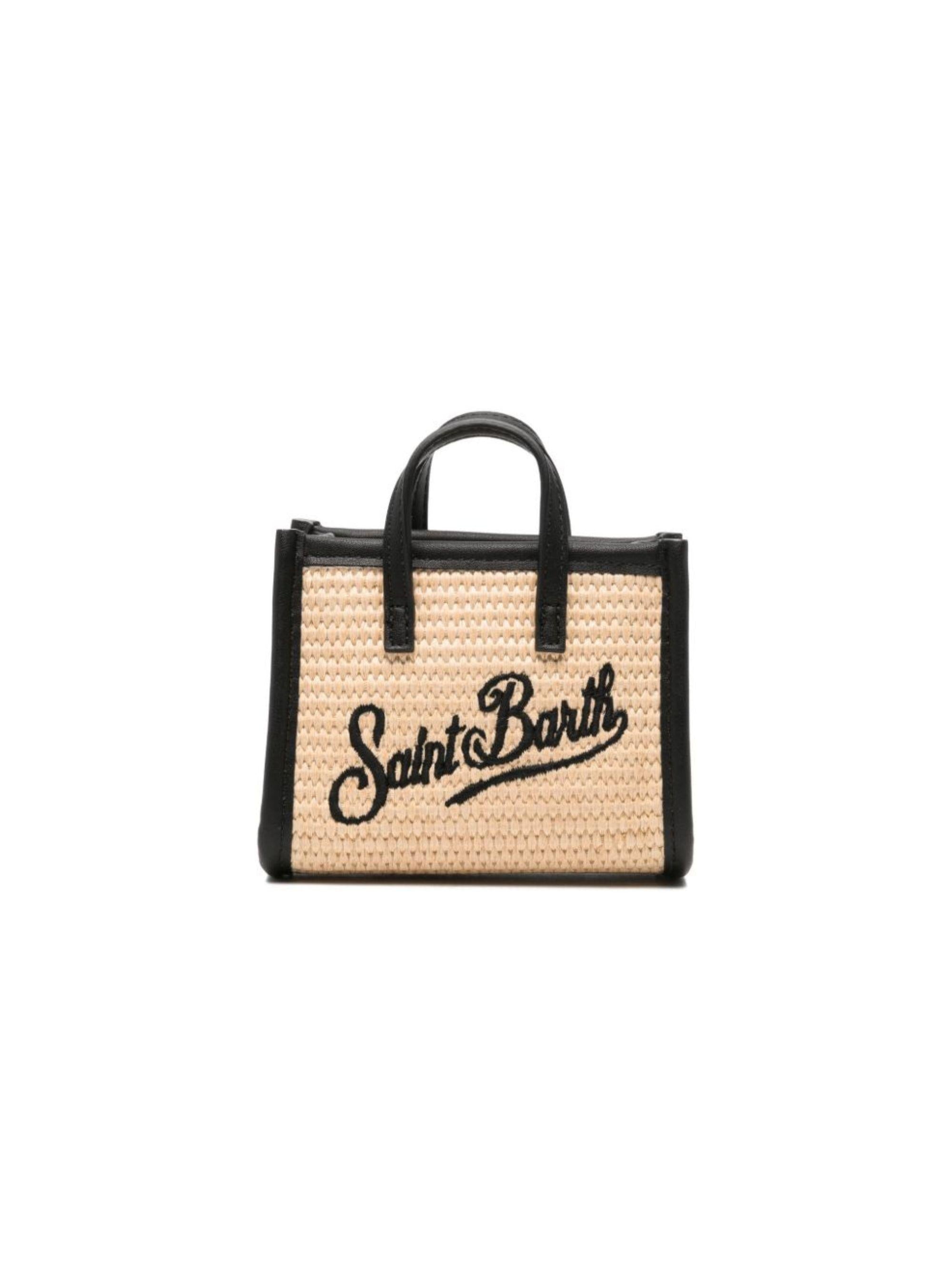 Borsa Vivian micro MC2 Saint Barth beige con logo a contrasto sul davanti VIMS001 00421L MC2 ST. BARTH KIDS 