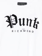 T-shirt per bambina John Richmond Junior bianco con stampa grafica RGA25037TS WHITE JOHN RICHMOND JUNIOR 