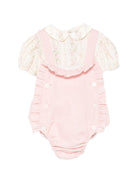 Completo per bambina La Stupenderia rosa orchidea con stampa floreale 2TBCT54 D58 LA STUPENDERIA 