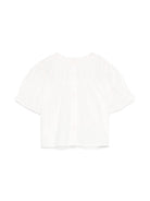 Camicetta per neonata Bonpoint bianco con colletto in pizzo S05XBLW00006 021A BONPOINT 