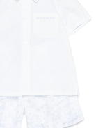 Set camicia e shorts per neonato Givenchy Kids multicolore con colletto H31262 N48 GIVENCHY KIDS 