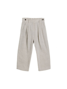 Pantaloni per bambino Brunello Cucinelli Kids beige con piega BH547S284 C169 BRUNELLO CUCINELLI KIDS 