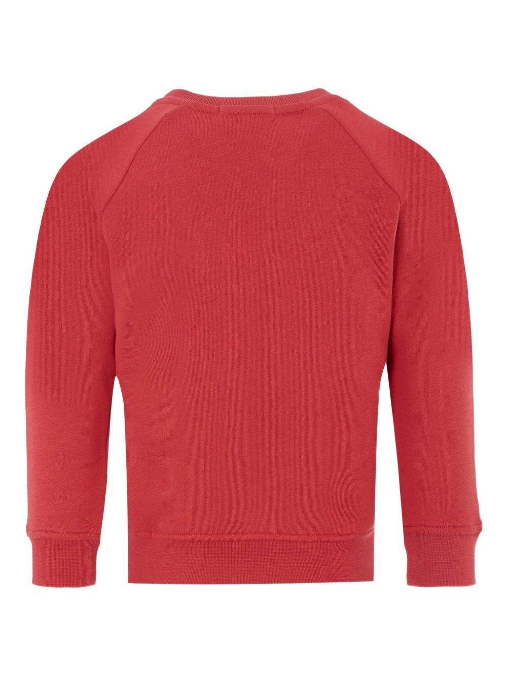 Felpa per bambino Stella McCartney Kids rosso con stampa mostro TX4Q30 Z0453 304 STELLA McCARTNEY KIDS 