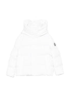 Giacca imbottita per bambina Save The Duck Kids bianco con collo a imbuto P32517G LEAF21 00000 SAVE THE DUCK KIDS 