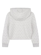Felpa per bambina Givenchy Kids grigia con motivo jacquard con logo H30991 A01 GIVENCHY KIDS 