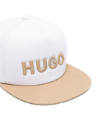 Cappello per bambino Hugo Kids beige con logo ricamato G01164 10P Hugo KIDS 