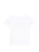 T-shirt per bambina Billieblush bianca con stampa grafica sul davanti U21946 10P BILLIEBLUSH KIDS 