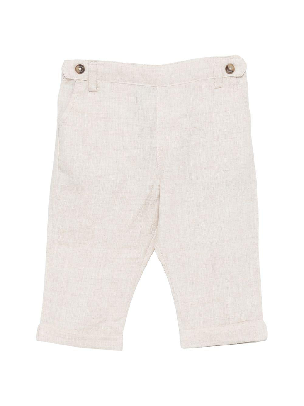 Pantaloni per neonato Tartine Et Chocolat beige con vita elasticizzata CC22001 17 TArtine & Chocolat KIDS 