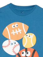 T-shirt per bambino Stella McCartney Kids blu con stampa grafica TY8Q81 Z0434 61D STELLA McCARTNEY KIDS 
