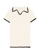 Abito Elaine per bambina Bonpoint beige con scollo a V S05GDRK00020 903 BONPOINT KIDS 