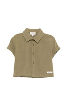 Camicia per neonato Donsje verde con design a colletto 4099500 00116 DONSJE KIDS 