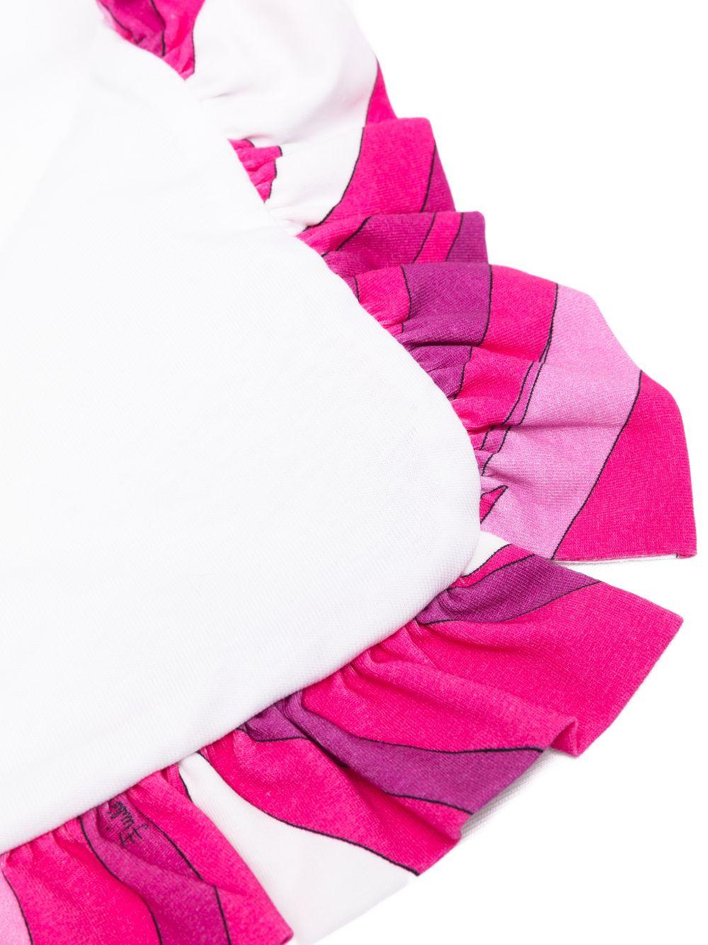 Coperta per neonata Emilio Pucci Junior multicolor con ruches PY0030 Z3672 100FU EMILIO PUCCI KIDS 