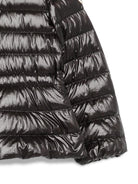 Giubbino per bambina Moncler Enfant nero con design trapuntato L19541A00015597QN 999 MONCLER KIDS 