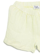 Set con shorts per neonato Il Gufo giallo in lino P25DP517L6009 515 IL GUFO 