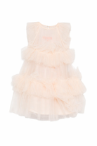 Abito per bambina Fendi Kids rosa con ruches JFB840 AEXX F0MXV FENDI KIDS 
