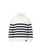 Maglione per bambino Paul & Shark Kids bianco con motivo a righe orizzontali WUW006LHE88 10057 PAUL & SHARK KIDS 
