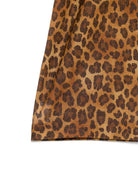 Pantaloni per bambina MC2 Saint Barth Kids marrone con stampa animalier AML0003 00520L MC2 ST. BARTH KIDS 