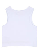 Top per bambina Givenchy Kids bianco a coste H31223 10P GIVENCHY KIDS 