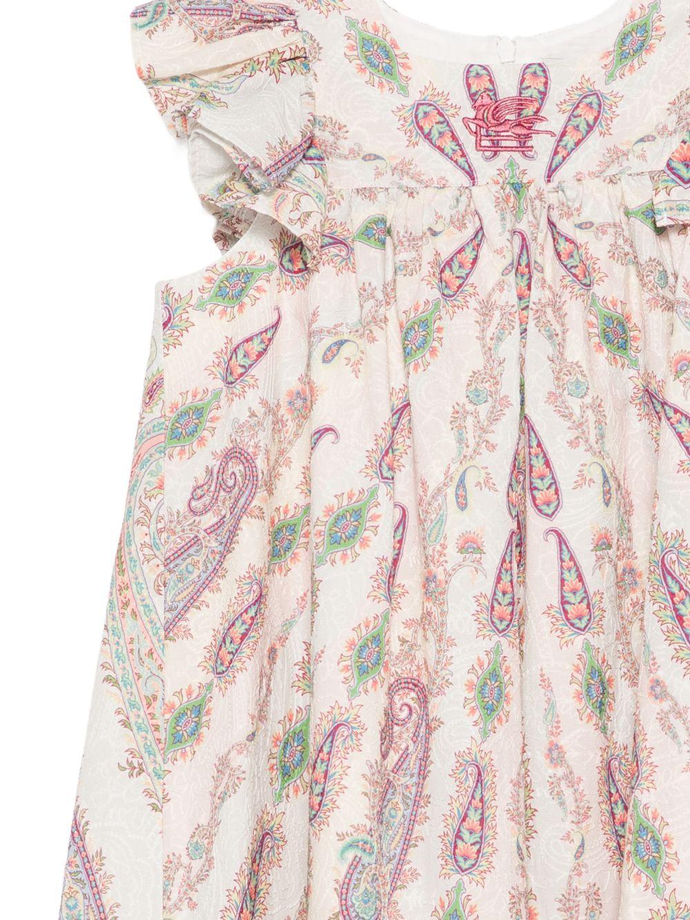 Abito per bambina Etro Kids beige con stampa paisley GY1B30 U0268 501MC ETRO KIDS 