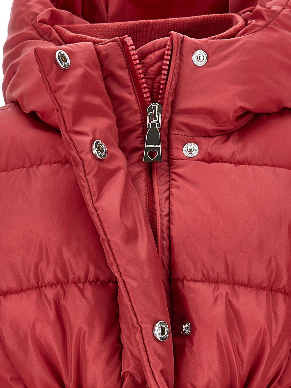 Piumino per bambina Monnalisa rosso con cappuccio 17F101 6020 0043 MONNALISA 