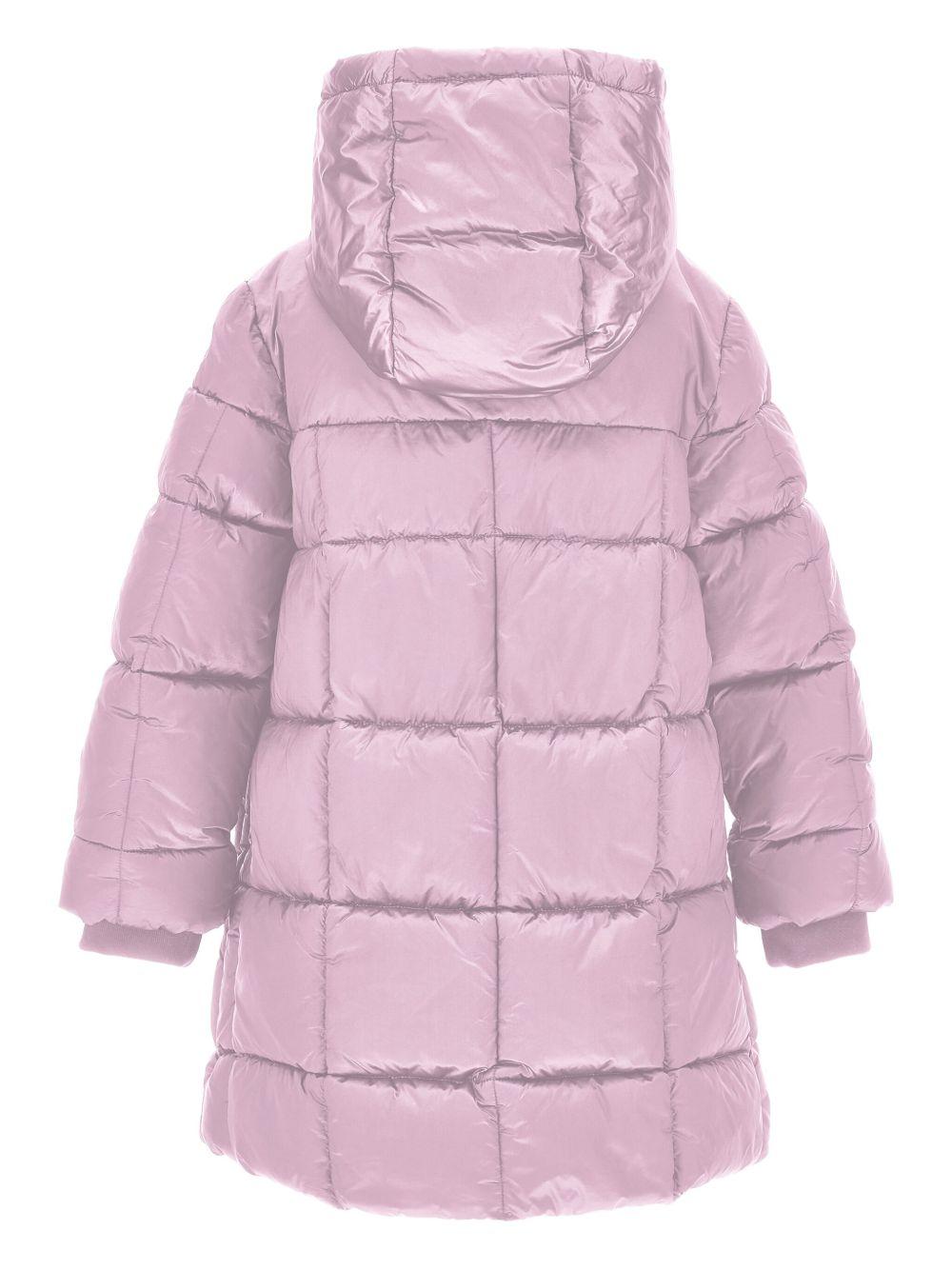 Piumino trapuntato per bambina Monnalisa rosa con cappuccio 17F105 6021 0094 MONNALISA 