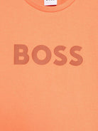 T-shirt per bambino Boss Kidswear arancione con logo J52030 415 BOSS KIDS 