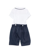 Tutina per neonato Mariella Ferrari multicolore con colletto a punta PLF6 NAVY MARIELLA FERRARI KIDS 