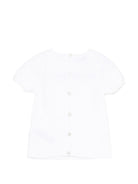 Set due pezzi per neonati Paz Rodriguez bianchi con dettaglio bottone 103-123690 01 PaZ RODRIGUEZ 
