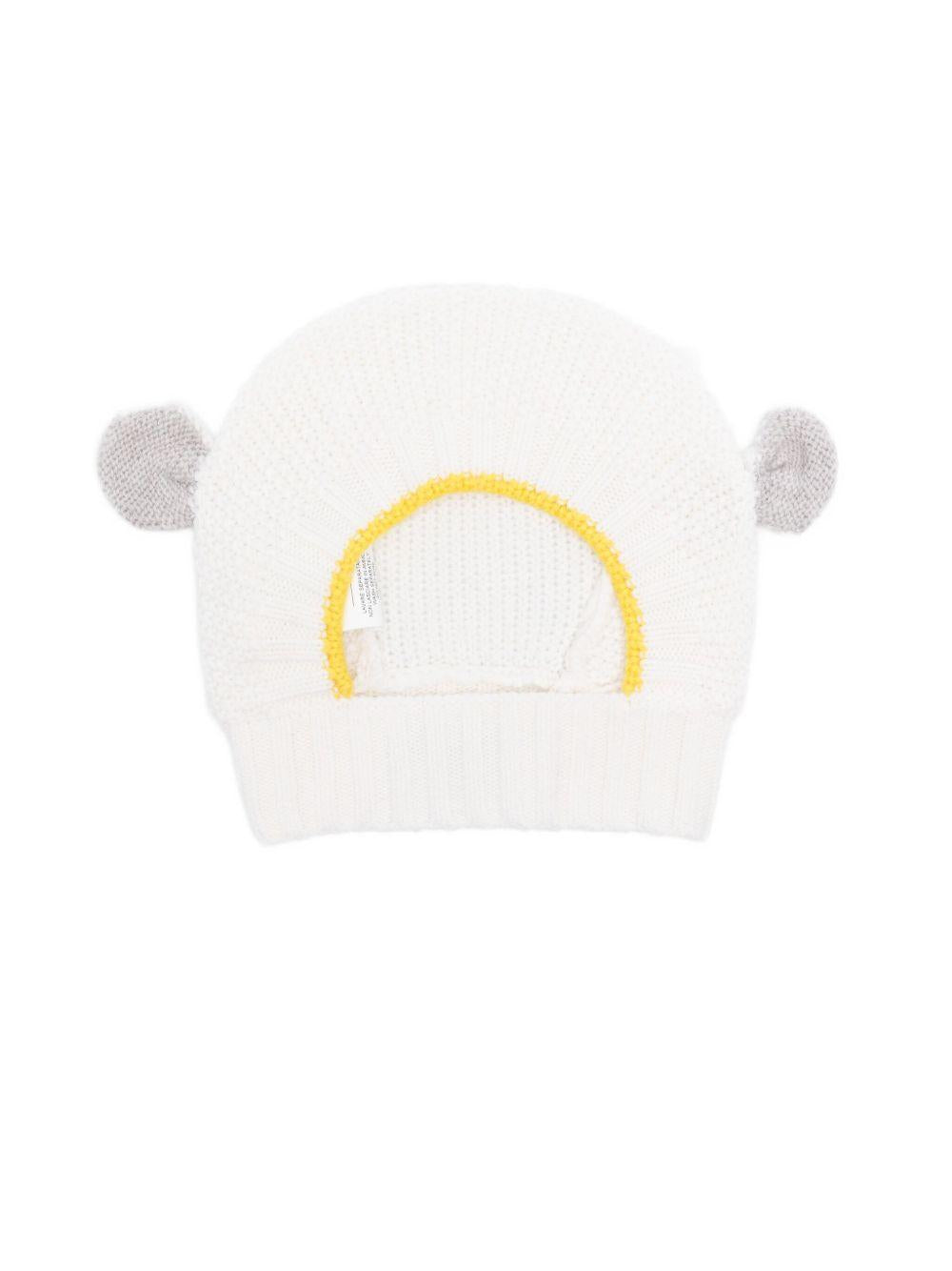 Berretto per neonato Gensami Kids grigio con dettagli orecchie BAL-ALP-WE WHITE-GREIGE GENSAMI KIDS 