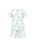 Pigiama per bambino Petit Bateau bianco con stampa torre eiffel A0FCJ 01 PETIT BATEAU KIDS 