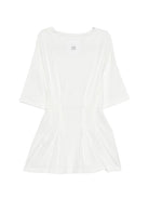 T-shirt per bambina Douuod Kids bianca con dettagli arricciati DY8A21 Z3708 101 DOUUOD KIDS 
