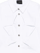 Camicia per bambina John Richmond Junior bianca con dettaglio stella RGP26101CA WHITE JOHN RICHMOND KIDS 